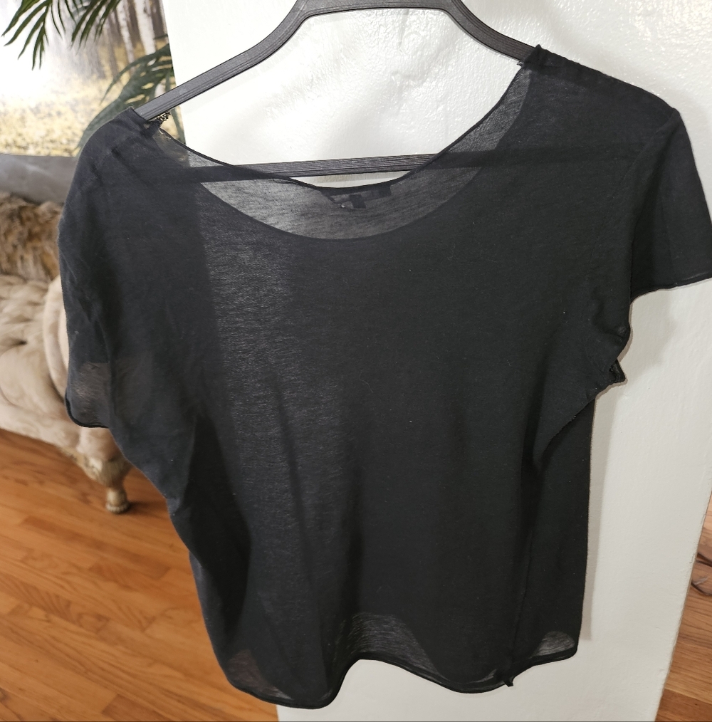 Theory Black T-Shirt Size P - Picture 2 of 12